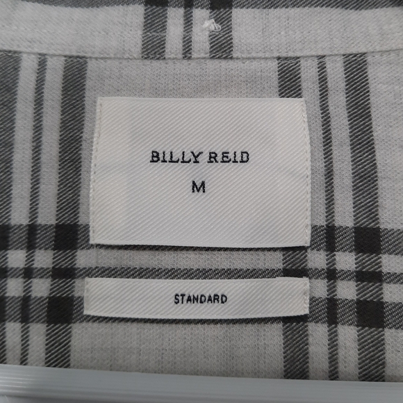 Billy Reid Cotton Plaid Button Down Shirt Long Sleeve Mens Size M Standard Fit - Picture 3 of 14